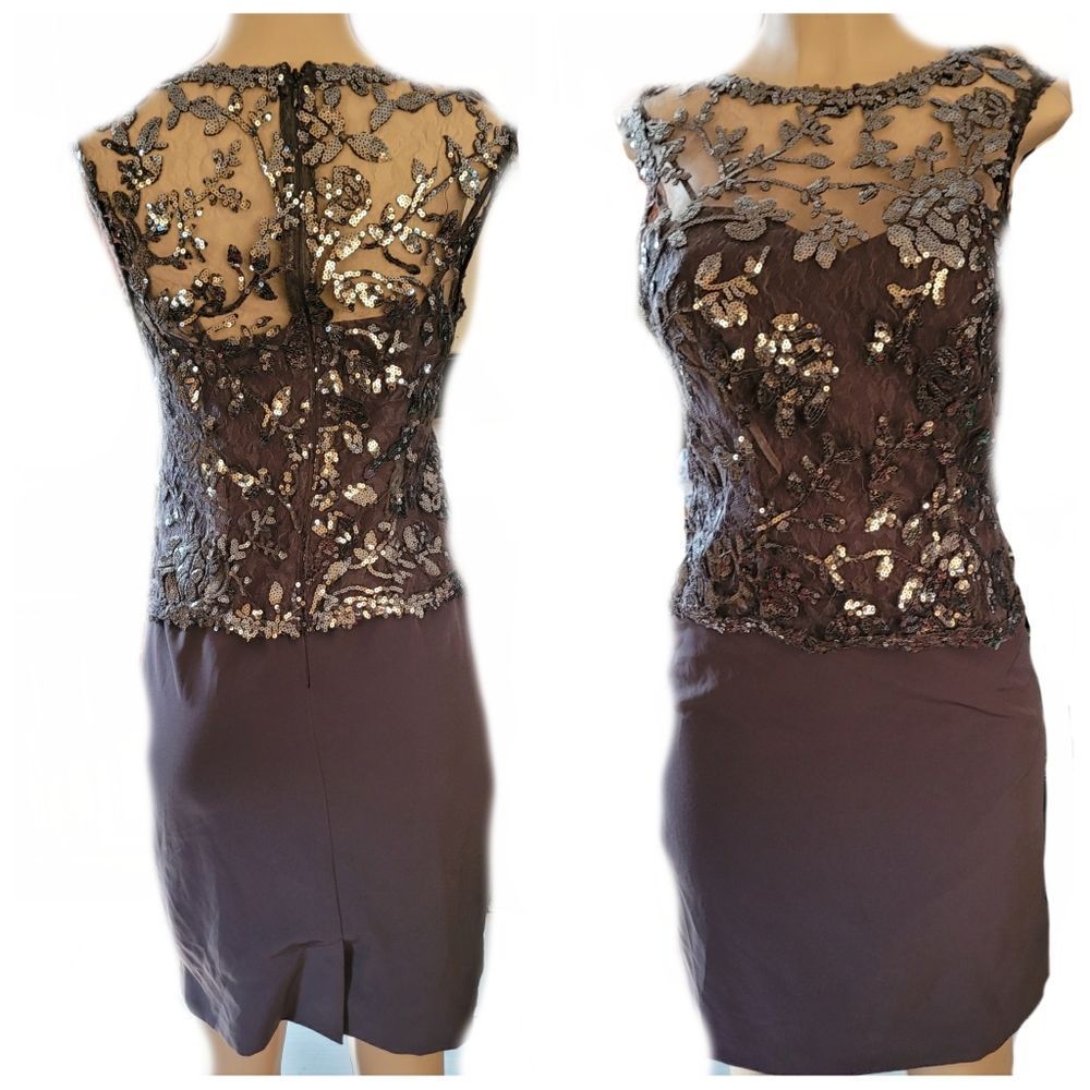 Sequin embroidery dress.